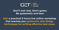 Good Enough Testing Workshop